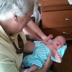 Meeting grandson Bennett