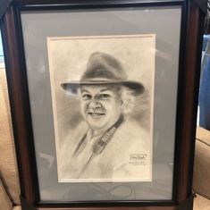 Beautiful portrait of Dad made by daughter Erin 