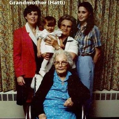 Dee's-Great-Grandmother-(Hatti-Owens),-Mother-(Patricia)-Daughter-(Tiffany),-Grand-Mother--(Dolly-Dowd)-and-Dee