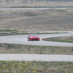Getting some track time in his Nissan 370Z, Harris Hill Raceway, February 2010