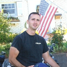 Dan and his bike in Law Enforcement Memorial Run