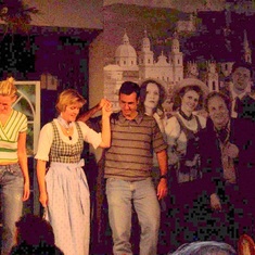 August 2004, I joined Daniel in Germany as he completed the last month of his German Language Course. We went to Austria for a dinner show of the 'Sound of Music'.  Dan was selected to go on stage.  Such a good sport!