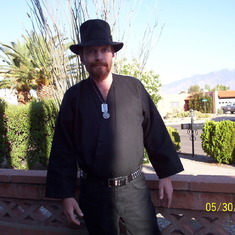 Dan May 30 2006, at home in Green Valley AZ, before he burned down Grandma's house.   smile.  That's another story for me to tell, I suppose.
