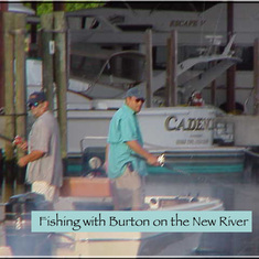 Dan fishing on the New River in Ft Lauderdale with Burton