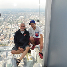 Daniel and his Dad in Chicago