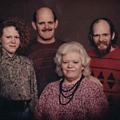 The last family photo taken before my brother Doug passed away.  Circa early 90's. 
