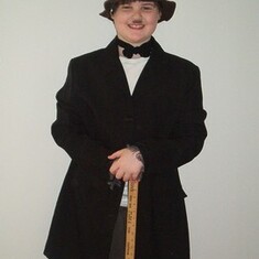 Daniel, as Charlie Chaplin