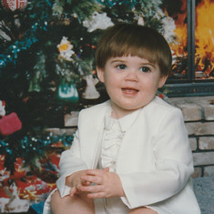 Daniel at Christmas, when he was two.