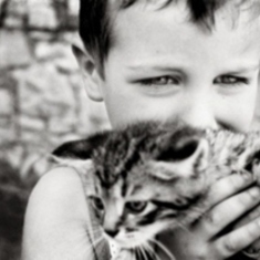 Daniel and cat by LeslieVanStelten Small