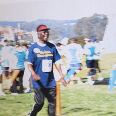 San Francisco - 2008, Finishing hard at MMRF cancer walk