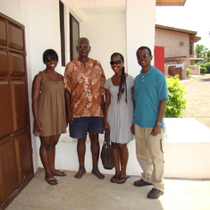2007 Tema - with Abu, Mariama and Adizah