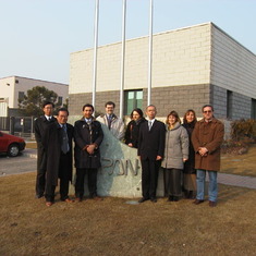 A cold day in January 2002 - but we achieved a milestone with the Eiken Japan visit!!