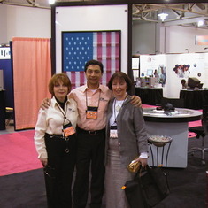 Daniele with Jane and Marilyn, May 2002