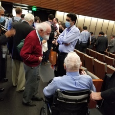 Daniel and John Goodenough at John's 100 symposium