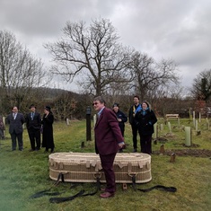 pol at Hunter's funeral