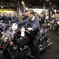 In the last year or so he was contemplating buying a triumph Rocket just cos :)