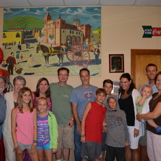 August 2013 - lunch in North Carolina with the Roy family