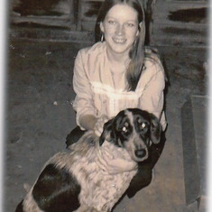 Darlene and Molly in California in 1971.