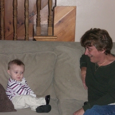 Addison and Nana at Kristel's house 9/27/2009