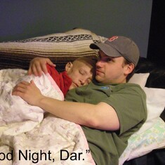 Click to enlarge the photo then read about the story of Say "Good Night Dar" ......   "Good Night, Dar"