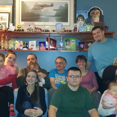 Christmas Eve 2014 - Mikey with Amy and Chad, John and Meghan, Kimmy and Damien, Curt, Natalie, Marlee Mei, Addison and Mmeilya.