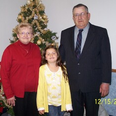 Lauren with Grandma and Grandpa