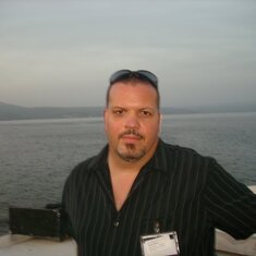 dad and sea of galilee