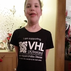 How proud would you of been of your little girl sophie raising lots of funds for vhl I know you will be gleaming down with pride from up there in the sky.keep this beautiful warrior safe for us son god bless you kid.and a huge well done to sophie x