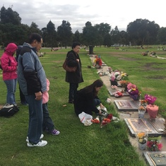 Melbourne May 2016 - Paying his respects to the late Dr Francis Ho and wife Matilda