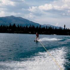 Dave water skiing at Marsh Lake in the late 80's