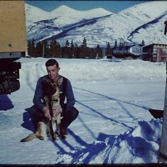 Carcross 1959- with Dog Stormy