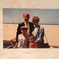 A visit in CA with sons, Lionel and David around 1988.