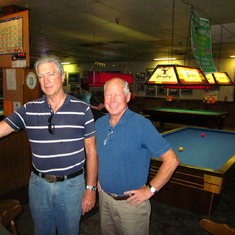 Richard Fox and David Van Lokeren at Pool Hall