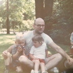Dave, Ben, and Andrea Luce, with John Aberth,  June 1967