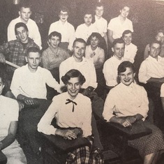 David was a Science Club member (along with participating in several other clubs). David is second from left in the last row.