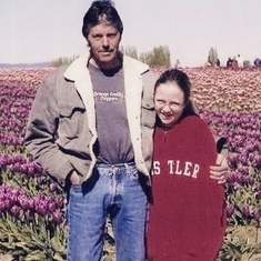 Me and my dad at the tulip festival.