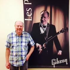Touring the Gibson Guitar Factory. Dave found Les Paul, the Wizard of Waukesha.