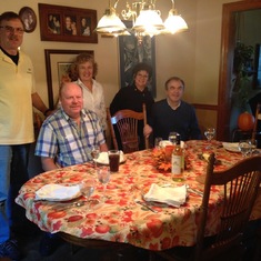 Celebrating an early Thanksgiving with David, Dawn, Dennis & Patsy