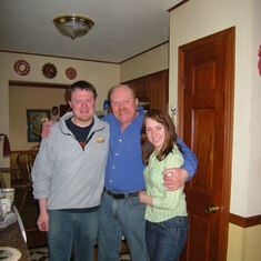 Dave with Dan and Kate. He was such a proud papa.