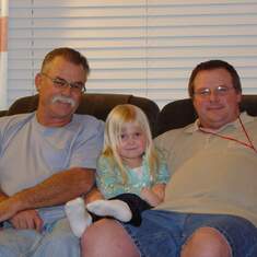 My dad, Steve my brother and his daughter Stephanie  