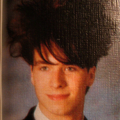 High school senior photo - 1991