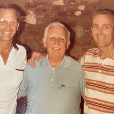 David & brother Dana with their Dad, George