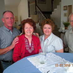 David, Mother Mary, June and Dad at Junes House Irvine CA 3.7.10