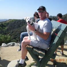 Bexar and David on top of Runyon Canyon...Valentines Day 2.14.10