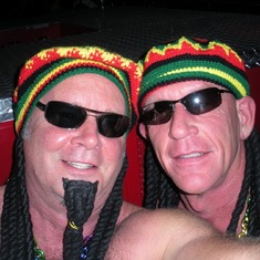 Barry and David as Gonja Men...Halloween West Hollywood 2008