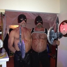 David and Barry as executioners Halloween 2012