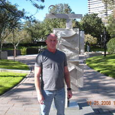 David at the Museum of Modern Art Sculpture Garden Houston Texas 2008