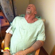 1st round of chemo....Daddy tired