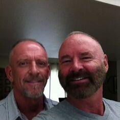 David and Barry 7.30.13...on our way to Eisenhower for the first chemo treatment...
