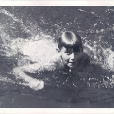 David swimming